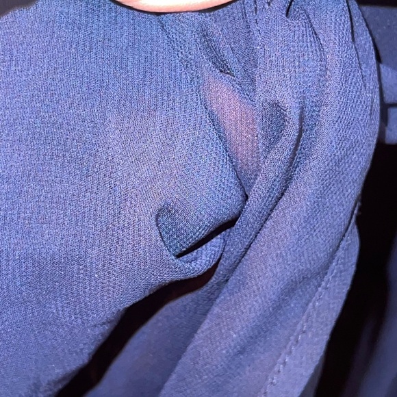 White House Black Market sheer button up blouse - Picture 5 of 7